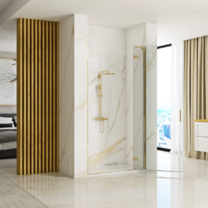 Dušo durys REA HUGO Brush Gold 80, 90, 100 cm - Image 3