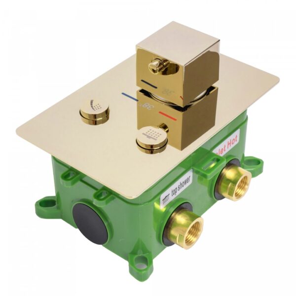 Dušo maišytuvas REA FENIX DAVIS Gold Termostat - Image 3