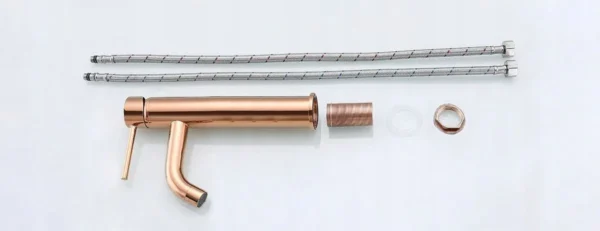 Praustuvo maišytuvas Rea LUNGO Rose GOLD 28 - Image 5