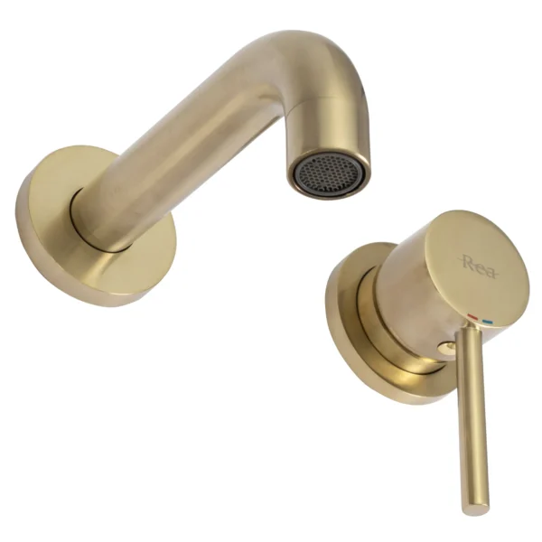 Praustuvo maišytuvas  Rea Lungo Brushed Gold + box potinkinis - Image 3