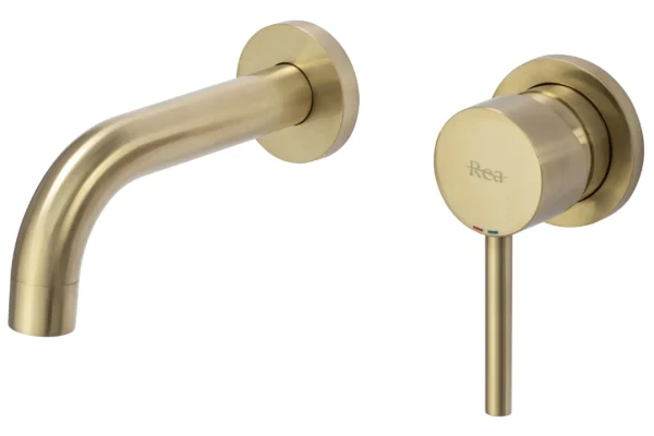 Praustuvo maišytuvas  Rea Lungo Brushed Gold + box potinkinis - Image 4