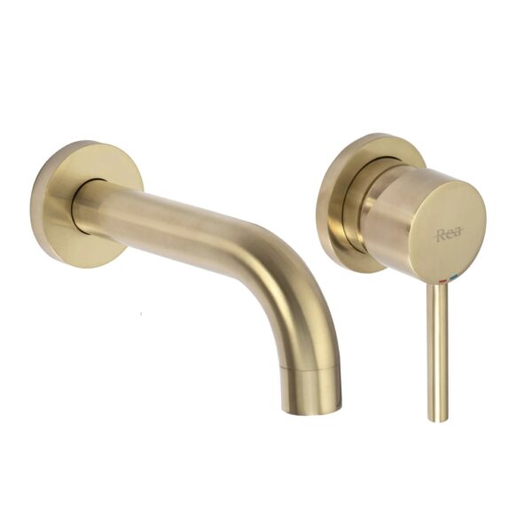 Praustuvo maišytuvas  Rea Lungo Brushed Gold + box potinkinis