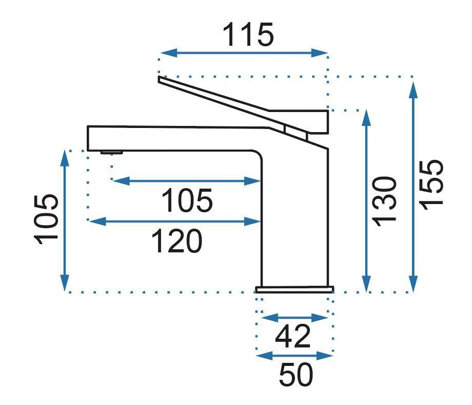Praustuvo maišytuvas Rea DUET BLACK 13 - Image 6
