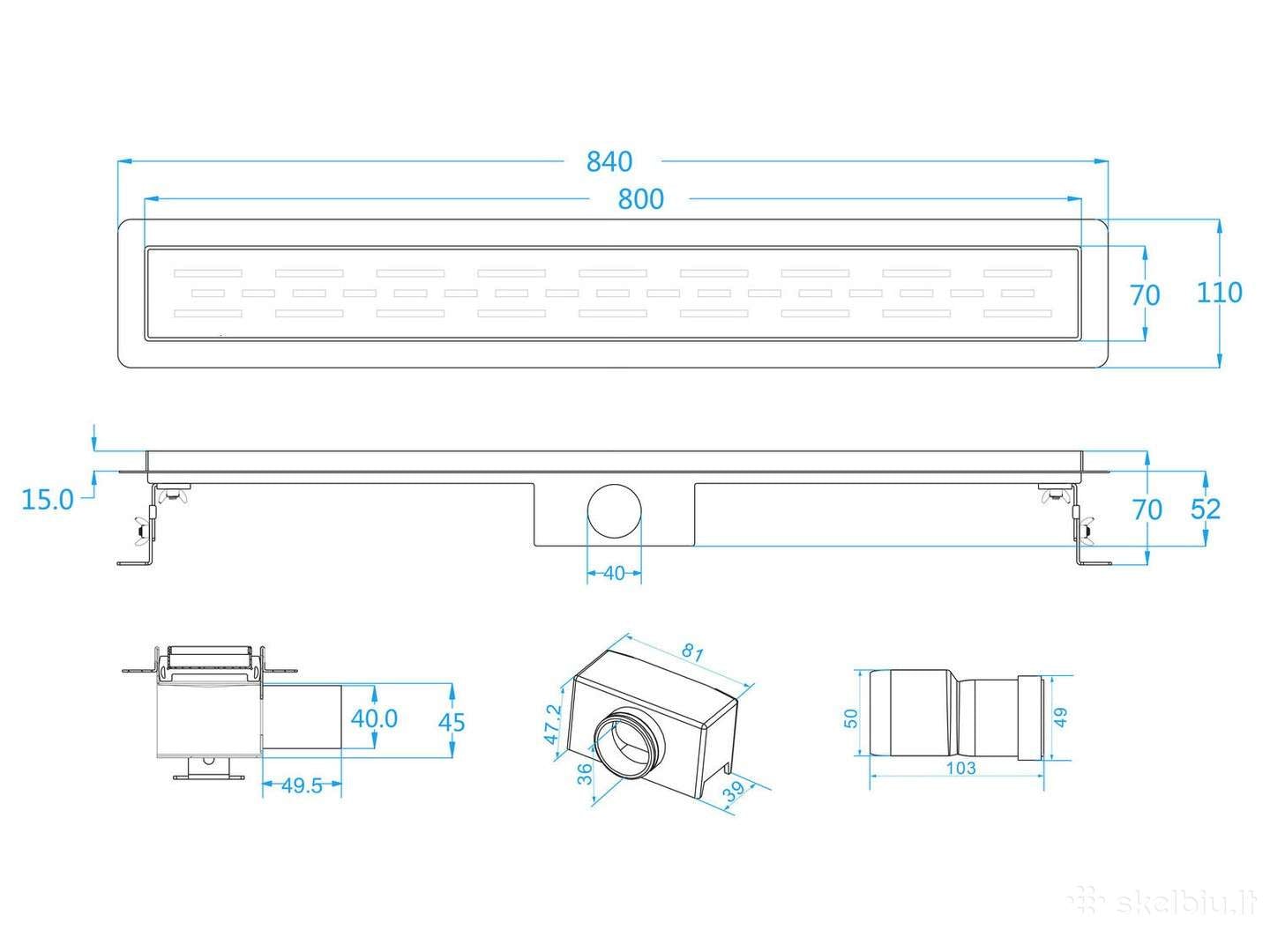 Latakas su įklijuojama plytele Basic - Image 14