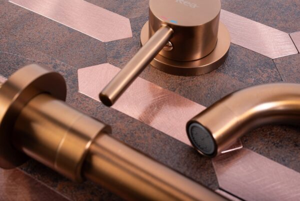 Praustuvo maišytuvas  Rea Lungo Brushed Copper + box potinkinis - Image 2