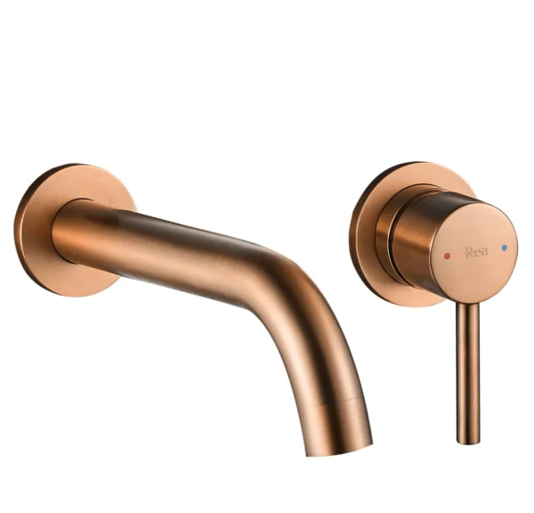 Praustuvo maišytuvas  Rea Lungo Brushed Copper + box potinkinis