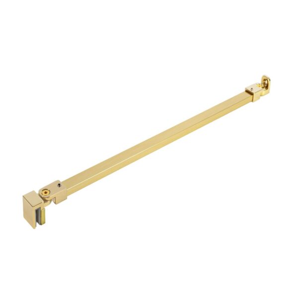 Dušo sienelės stiklo kampinis laikiklis Gold brush