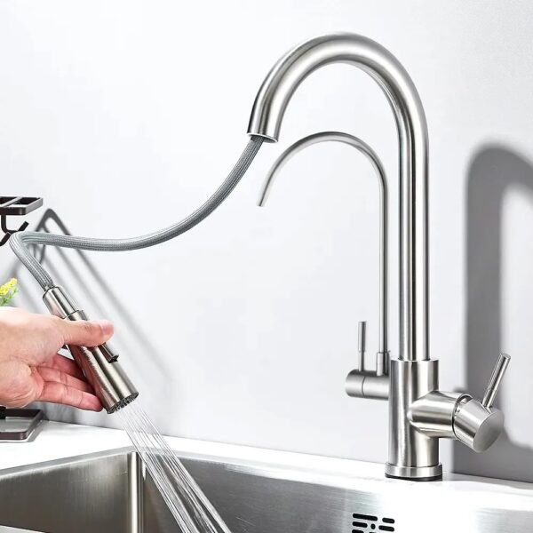 Virtuvinis maišytuvas REA ECO Fresh Brush Nickel - Image 2