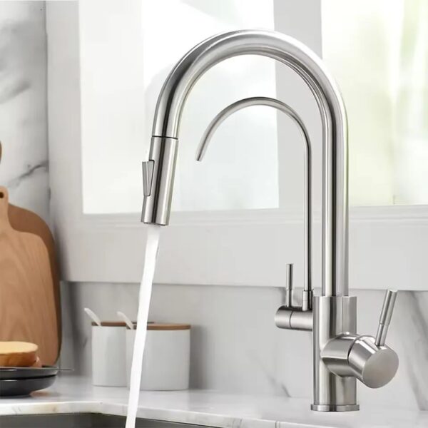 Virtuvinis maišytuvas REA ECO Fresh Brush Nickel - Image 4