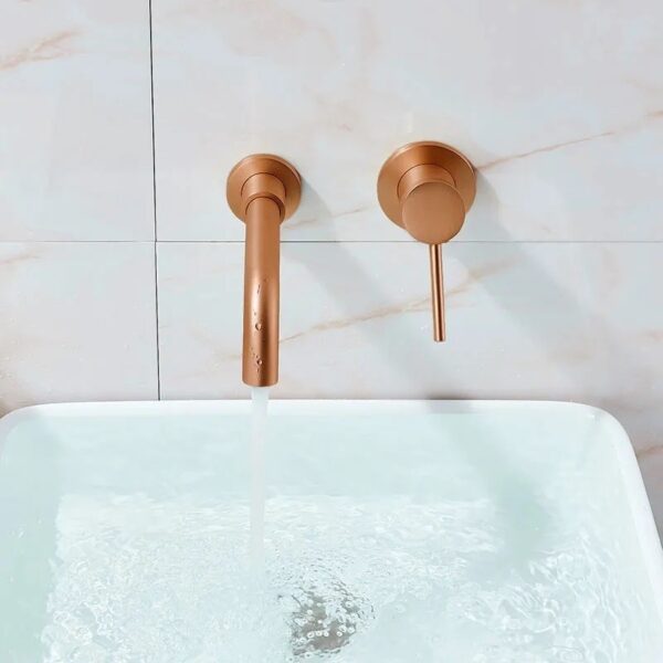 Praustuvo maišytuvas  Rea Lungo LONG Brushed Copper + box potinkinis - Image 3