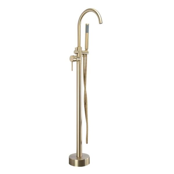 Pastatomas vonios maišytuvas Rea Lungo Ortis Brushed Gold